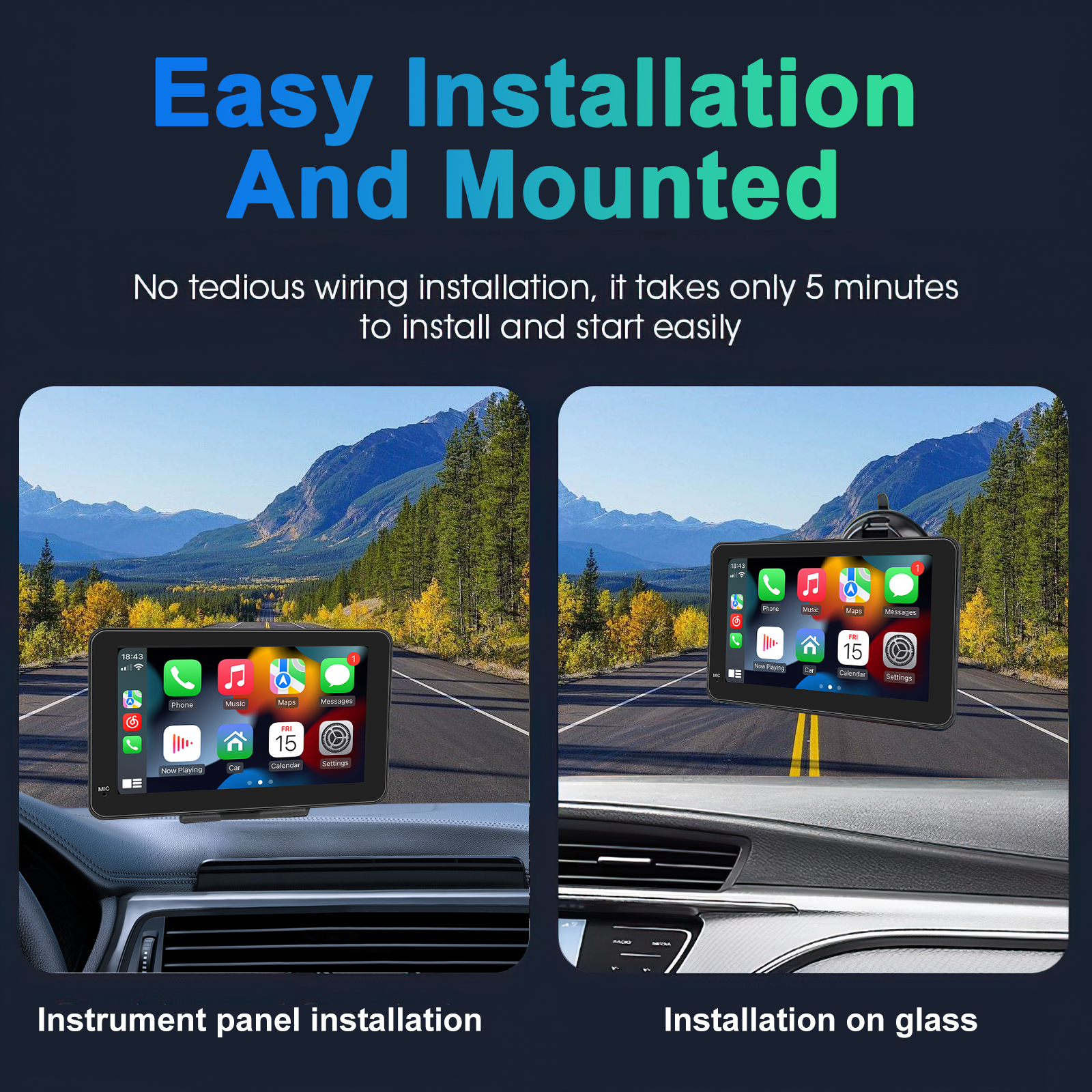 Montaż w kokpicie samochodu